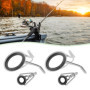 VGOL Set of 14pcs Kit de Réparation d'anneaux de Canne à Pêche Guide de Canne à Pêche Longue Distance (1,8cm 1,4cm 1,1cm 0,8cm 0