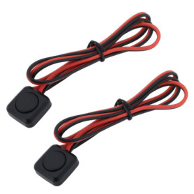 VGOL 2pcs Interrupteurs Momentanés 12 V/24 V Petit Bouton-Poussoir pour Applications électriques Automobiles Projets de Bricolag
