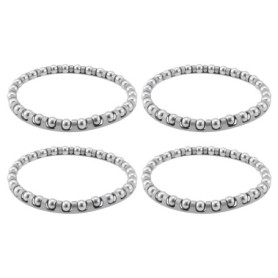 VGOL Lot de 4 Cages à Roulement à Billes de 5/32 Pouces pour Vélo Diamètre Extérieur de 50 Mm Adaptées Aux Casques Surdimensionn