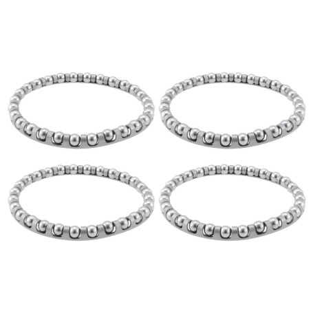 VGOL Lot de 4 Cages à Roulement à Billes de 5/32 Pouces pour Vélo Diamètre Extérieur de 50 Mm Adaptées Aux Casques Surdimensionn