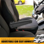 Dytabepl Accoudoir universel réglable pour siège de voiture, camping-car, camionnette, bateau, pièces de voiture (droite)