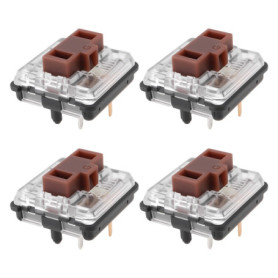 eMagTech Lot de 4pcs Interrupteurs de Clavier Compatible avec Logitech G815 G915 G913 Et G813 Marron