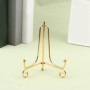 OVNSHVN Présentoir Doré Support Support de Livre Socle Photo Bol Cadre Plat Support D'Assiette Photo Chevalet Décor de Rangement