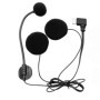 Doxiuyo Microphone et Haut-Parleur pour Casque de Moto à Demi-Masque de Type C