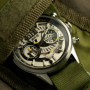 AVI-8 Hommes Analogique chronographe Montre avec Bracelet en Cuir AV-4065-01