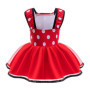 Lito Angels Deguisement Robe Minnie Mouse pour Bebe Filles avec Bandeau Taille 12-18 mois, Rouge