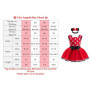 Lito Angels Deguisement Robe Minnie Mouse pour Bebe Filles avec Bandeau Taille 12-18 mois, Rouge