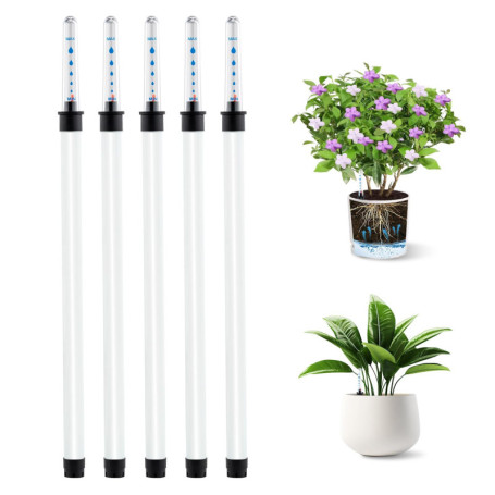 Mcbazel 5 Pièces Indicateur de Niveau d'eau Hydroponique, Jauge de Niveau d'eau avec Flotteur pour Plantes, Indicateur d'Humidit