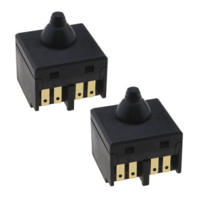 eMagTech 2pcs Meuleuse d'angle Interrupteur pour 100mm 4" meuleuse d'angle Bouton Poussoir Interrupteur d'alimentation Remplacem