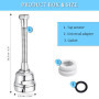 Mousseur robinet cuisine economie eau 3 modes d'ecoulement de l'eau avec extension en acier inox flexible brise jet robinet cuis