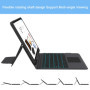 ROOFEI Étui avec clavier pour Samsung Galaxy Tab S7 FE/S8+/S7+ 12,4" : étui clavier QWERTZ tout-en-un avec support et rétroéclai