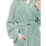 Arus Pandora, Peignoir de bain, longueur mollet, taille femme: XL, taille unisexe: L-XL, Vert clair