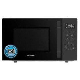 Daewoo Micro-ondes Solo MD-FC206SB - 20 L - Puissance 700 W - 8 programmes automatiques - 5 niveaux - Minuteur - Noir