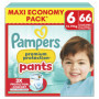 Pampers Premium Protection Pants Taille 6, 66 Couches-Culottes, 13kg-19kg, Avec un Maintien 360° et des Barrières Anti-fuites Do