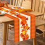 PYSEOSISE Automne Chemin de Table, 183x33 cm Décoration de Table d'automne, Citrouille et Feuille d'érable Chemin de Table pour 