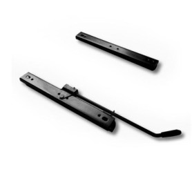 AUTO-STYLE Set de glissières universel pour 1 Siège baquet avec réglage latéral, gris