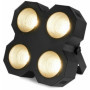 BeamZ SB400 - Blinder LED COB, Projecteur de Scène et Stroboscope, 4x LED Couleur Blanc 50W, DMX 8 Canaux, Activation au Son ou 