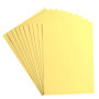 vaessen creative Florence Papier Cartonné, Jaune (Asperge), 216g, 10 Feuilles, Surface Lisse, pour Peindre, Scrapbooking et plus