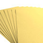 vaessen creative Florence Papier Cartonné, Jaune (Asperge), 216g, 10 Feuilles, Surface Lisse, pour Peindre, Scrapbooking et plus