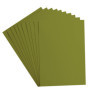 vaessen creative Florence Papier Cartonné, Vert (Olive), 216g, 10 Feuilles, Surface Lisse, pour Peindre, Scrapbooking et plus, D
