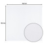 Florence Papier Cartonné Blanc Rugueux - 30,5 x 30,5 cm - 20 feuilles - 216 g/m² - Papier pour Scrapbooking, Carterie, Perforati