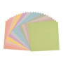 Florence Papier Cartonné 72 Feuilles de 30,5 x 30,5 cm en 24 Couleurs – Grand Lot de Papier Scrapbooking pour Loisirs Créatifs, 