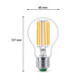 Philips, ampoule LED Ultra Efficient Classe A, 75W, culot E27, blanc chaud 2700K, transparente