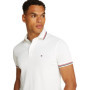 Tommy Hilfiger Tipped Slim Fit Polo Mw0Mw37346 S/S, White (White), XS Homme