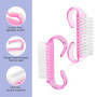 6 Pièces Brosse à Ongles, Brosse Ongles Main en Plastique, Brosses à Ongles à Manche, Brosse a Ongles pour Nettoyage Ongle et Pi