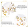 IYOU mariée fleur épingles à cheveux strass or mariée pinces à cheveux perle accessoires de cheveux de mariage pour femmes et fi