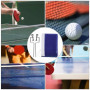 Tennis de Table Net Portable Simple Polyester Tennis Table Pong Net avec Support en Métal Sports Remplacement Accessoires(蓝)