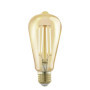 Eglo Lampe LED E27 dimmable, piston, ampoule Edison à incandescence Golden Vintage, éclairage rétro, 4 watts (correspond à 28 wa