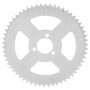 Alomejor T8F 58T Pignon de Chaîne Arrière en Acier Blanc Pédalier 3 Trous 29mm pour Mini Moto ATV Kart 47/49cc