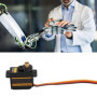 EMAX ES08MA II 12g / 1.8kg / 10 Secondes Servo à Engrenages en métal pour Ailes Fixes, 450 hélicoptères, Robots, Mini Servo anal