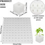 Éponge Hydroponique - 100 Pièces pour Plantation dans Un Outil de Jardinage à Effet de Serre - Semis pour la Culture de Petits B