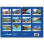 Calendrier mural suisse 2026 au format DIN A3 - Calendrier de voyage - Photos - Cadeau de Noël ou d'anniversaire - Calendrier me