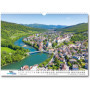 Calendrier mural suisse 2026 au format DIN A3 - Calendrier de voyage - Photos - Cadeau de Noël ou d'anniversaire - Calendrier me