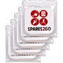 SPARES2GO Lot de 5 Sacs à Poussière compatible avec Titan 16L 20L 30L 40L Aspirateur + Pastilles Désodorisantes
