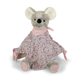 Sterntaler Doudou Souris Mabel, pour Bébé dès 1 Mois, Taille M, 36 cm, Gris/Multicolore