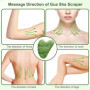 Jade Roller Gua Sha Visage Rouleau Face Facial pierre veritable Kit Massage Set Soin de la peau pour Anti-âge Réduire Les Rides 