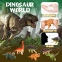 Sanlebi Dinosaures Jouet - Réaliste Figurine Dinosaure Ensemble Modèle Ensemble Animaux Jouet Jeux Educatif Jouets pour Enfants