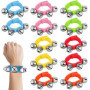 Belle Vous Bracelet Grelot 6 Couleurs Poignet et Cheville (Lot de 12) - Bracelet Clochette Musicale Multicolore Instruments de M