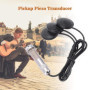 Alomejor Micros Guitare Acoustique Électrique Instrument Piezo 3 en 1 Microphone pour Guitare Acoustique Ukulélé Mandoline