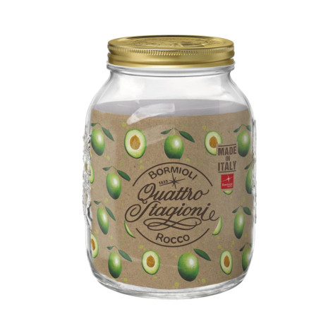 Bormioli Rocco BOR1298 4 Seasons Jar with Capsules, 3 kg, Glass