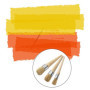 Lot de 3 pinceaux de peinture à la craie en poils naturels ronds pour meubles, décoration d'intérieur, cirage, vitrage de poteri