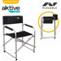AKTIVE Director Folding Chair 56 x 45 x 81 cm, Noir