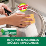Scotch-Brite Classic Éponge à Récurer en Cellulose Non Rayante - 6 Pièces - Tampon à Récurer Très Absorbant Indiqué pour Les Tâc