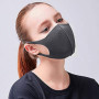 SHOP-STORY - Masque de Bouche Nez Respirant réutilisable Unisexe en polyuréthane Anti-poussière Noir
