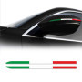 4R Quattroerre.it Bandes adhésives Tricolore Italia Compatible pour rétroviseurs Alfa Stelvio
