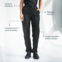 PALLTEX Carlo Pantalon Cuisine Homme avec Taille élastique Pantalon de Cuisine Homme Professionnel Conforme à la Norme en 13688